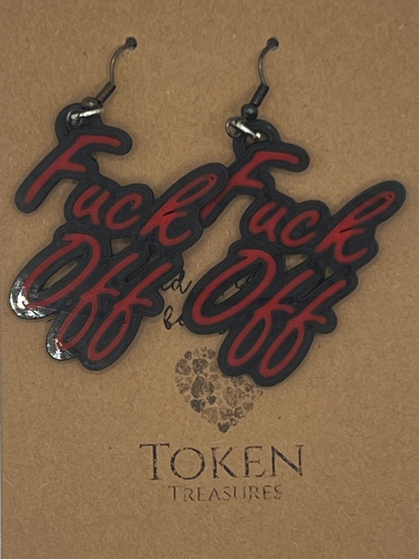 Costume Jewellery - The F-Off Earrings