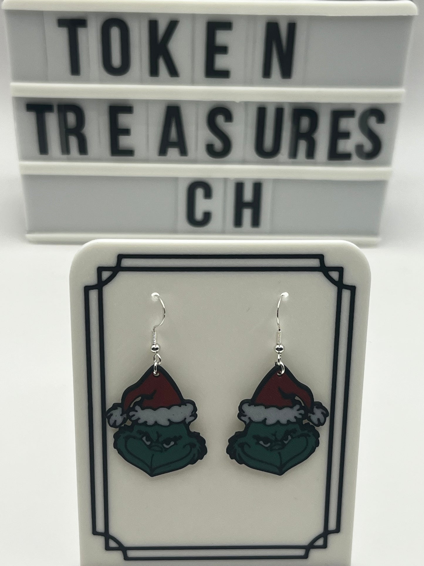 Costume Jewellery - Grinch Earrings