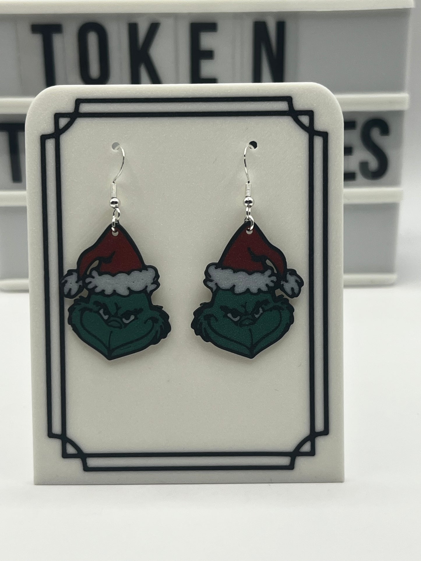 Costume Jewellery - Grinch Earrings
