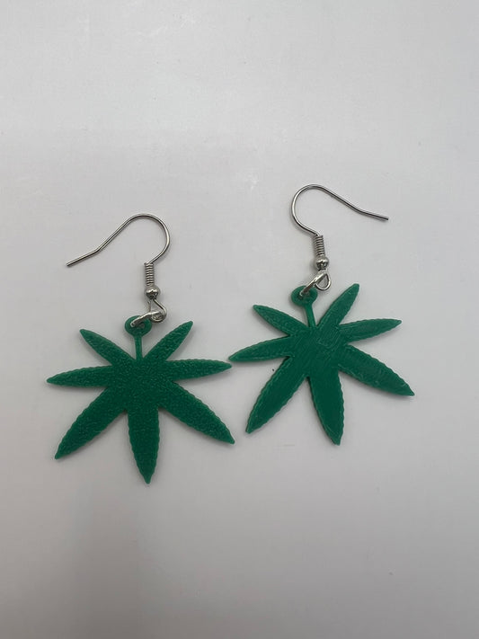 Costume Jewellery - Happy Weed Earrings