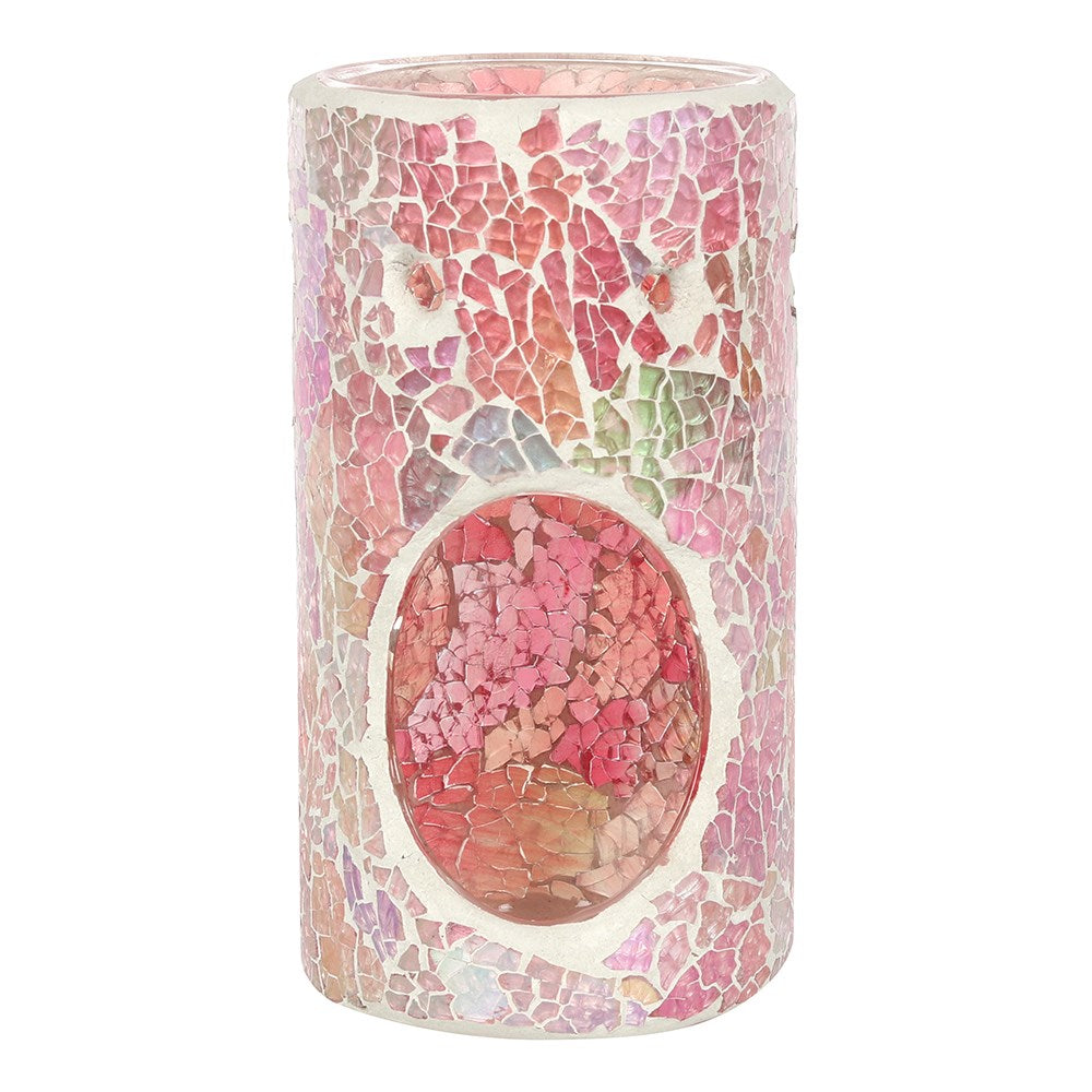 Wax Melt Warmer Crackle Glass