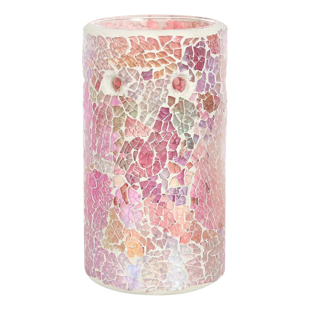 Wax Melt Warmer Crackle Glass